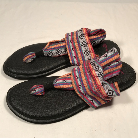 Sanuk | Shoes | Sanuk Yoga Sling Aztec Strap Sandals Women 7 | Poshmark